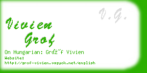 vivien grof business card